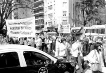 Paro y actos contra el ajuste en la Salud