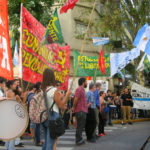 Acto antiimperialista ante la embajada inglesa