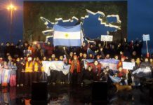 9 de Julio en Ushuaia contra la instalación de una base yanqui