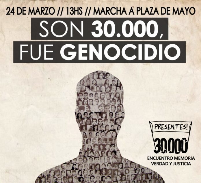Son 30000 y fue genocidio