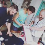 Estudiantes y docentes de la Fadu junto a los trabajadores de AGR