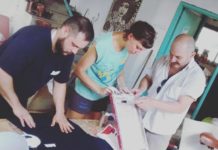 Estudiantes y docentes de la Fadu junto a los trabajadores de AGR