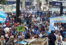 Movilización de ex combatientes de Malvinas