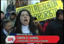 Azul: Movilización contra la represión y por trabajo genuino