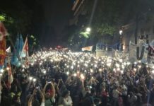 “Abajo la UniCABA que va a caer…”