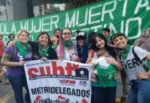 La marea verde en el subte