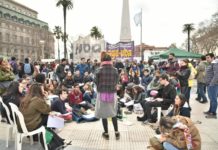 Cuarta semana de paro docente universitario