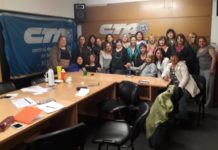Reunión de mujeres en la CTA-A