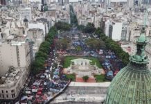 Masivo repudio al presupuesto del ajuste y la entrega