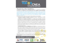 El Frente de Todxs por la CNEA