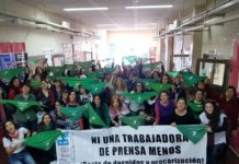 Mas de 100 trabajadoras en el primer pre encuentro de prensa