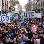 Paro nacional en apoyo a los docentes y estatales de Chubut