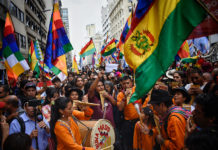Festival contra el golpe en Bolivia