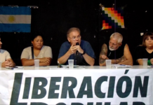 Discursos en el cierre del plenario de Liberación Popular