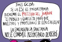 Alerta! No al cierre del postítulo de ESI en el J.V. González