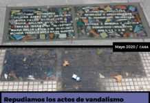 Vandalismo facista: la reacción está nerviosa