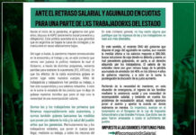Ante el retraso salarial y aguinaldo en cuotas para una parte de lxs trabajadorxs del Estado