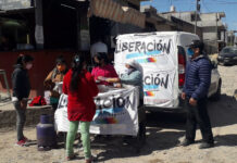 Olla popular en Barrio Tongui de Lomas de Zamora