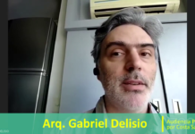 Gabriel Delisio en la audiencia pública por Costa Salguero