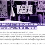 Declaración | De la deuda se tienen que hacer cargo sus responsables, no el pueblo