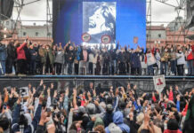 Documento de los organismos históricos leído en Plaza de Mayo