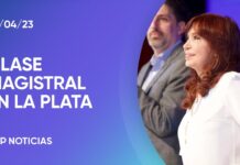 Video y textuales de CFK en La Plata