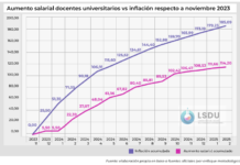 Los salarios docentes universitarios en caída libre
