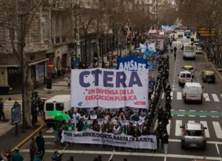 Contundente paro nacional docente